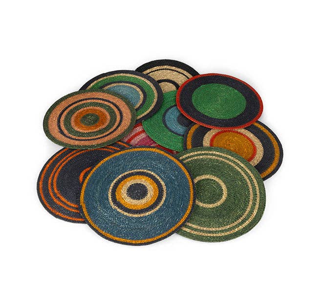 Seagrass Placemat - Olive Green / Natural: 4