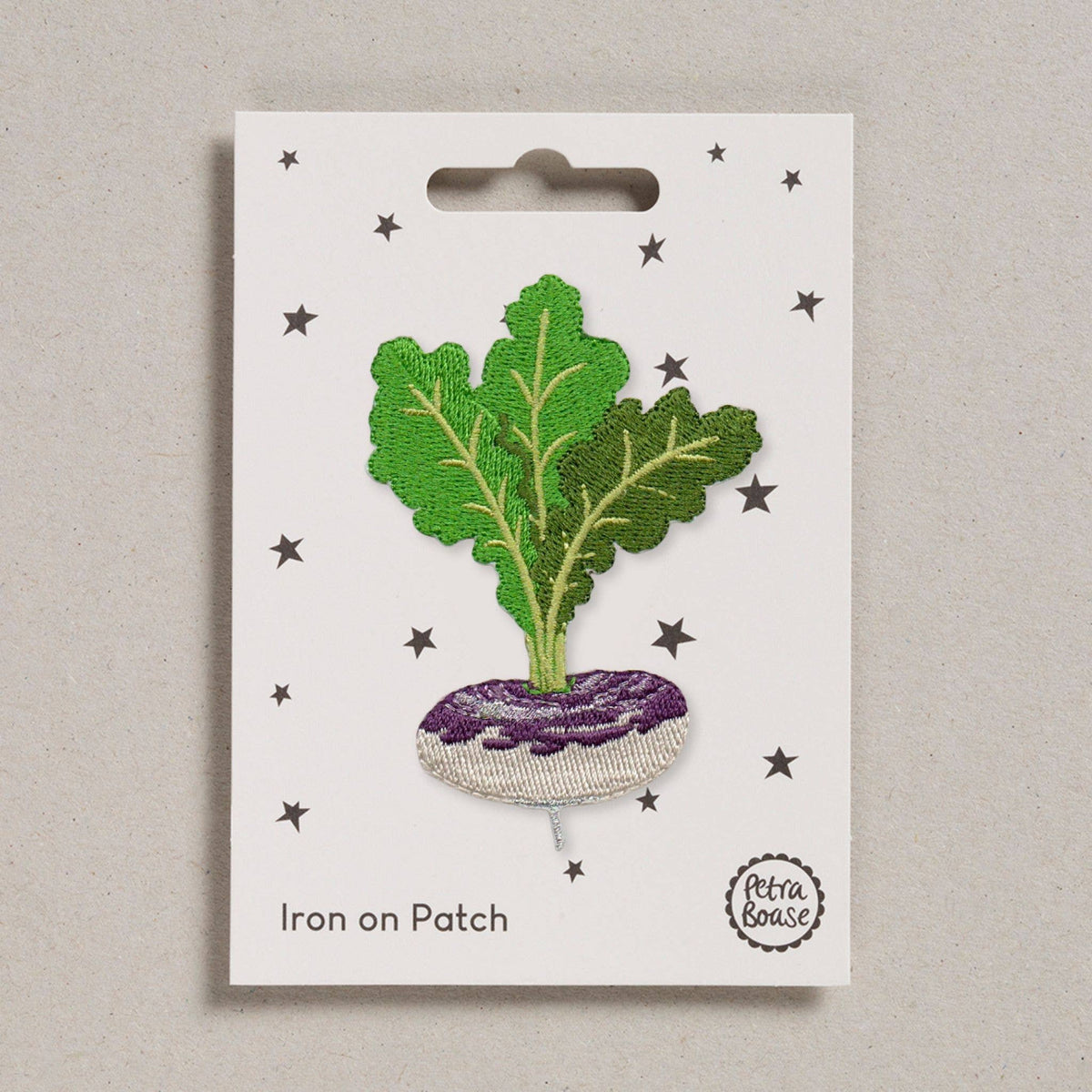 Embroidered Turnip Iron-On Patch