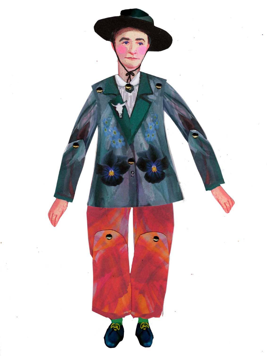 Cut & Make Paper Puppet - Artist Series - Georgia O’Keeffe