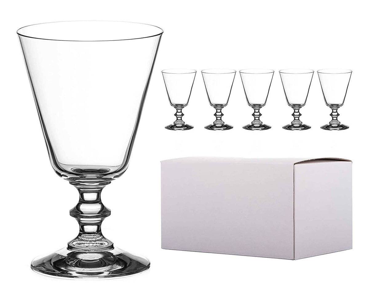 Crystal Wine Glasses - Set of 6