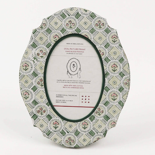 Oval Picture Frame - Spring Bloom