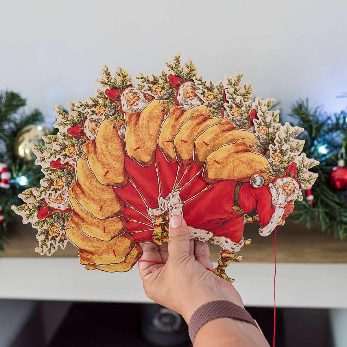 Father Christmas Paper Garland
