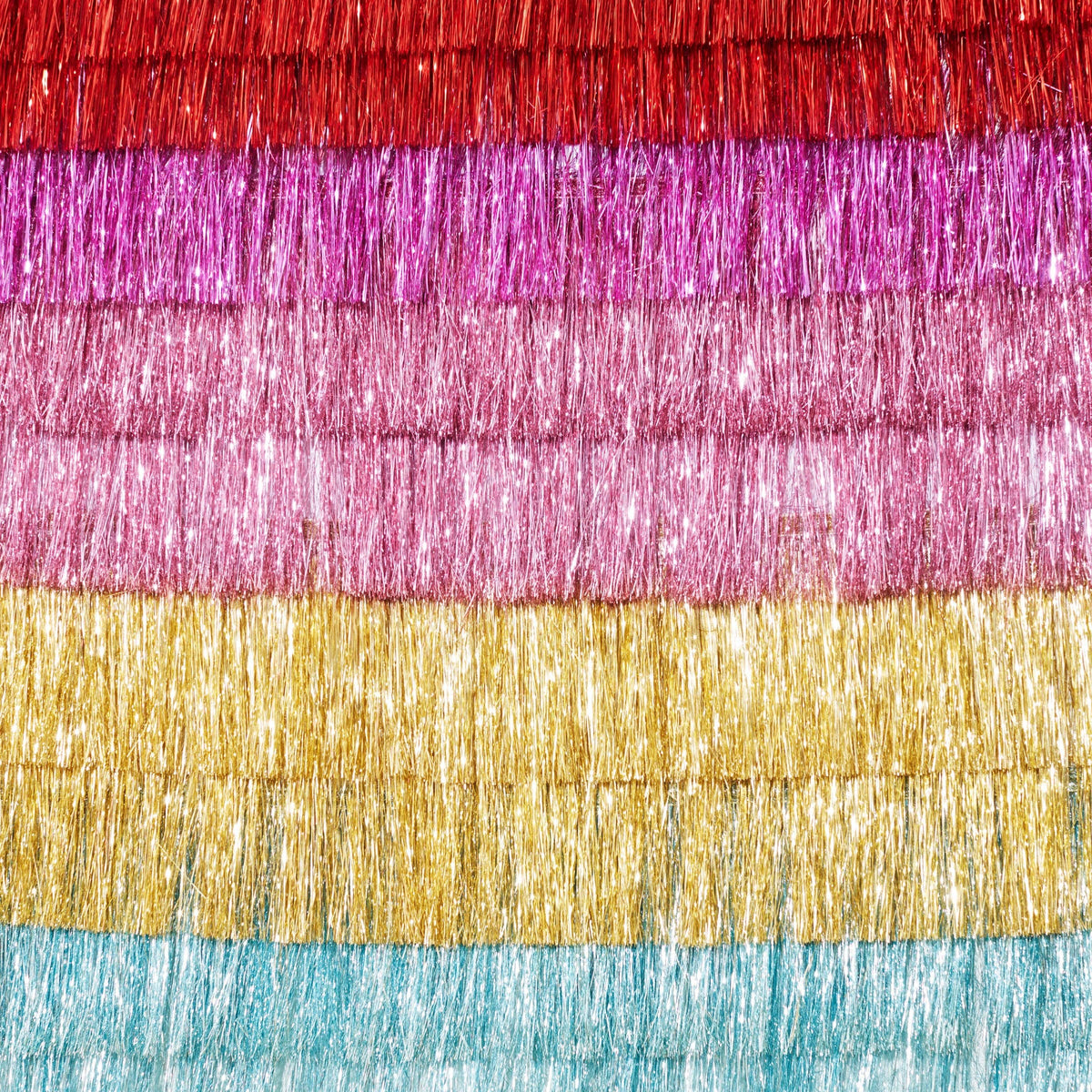 Gold Tinsel Fringe Garland - 6ft