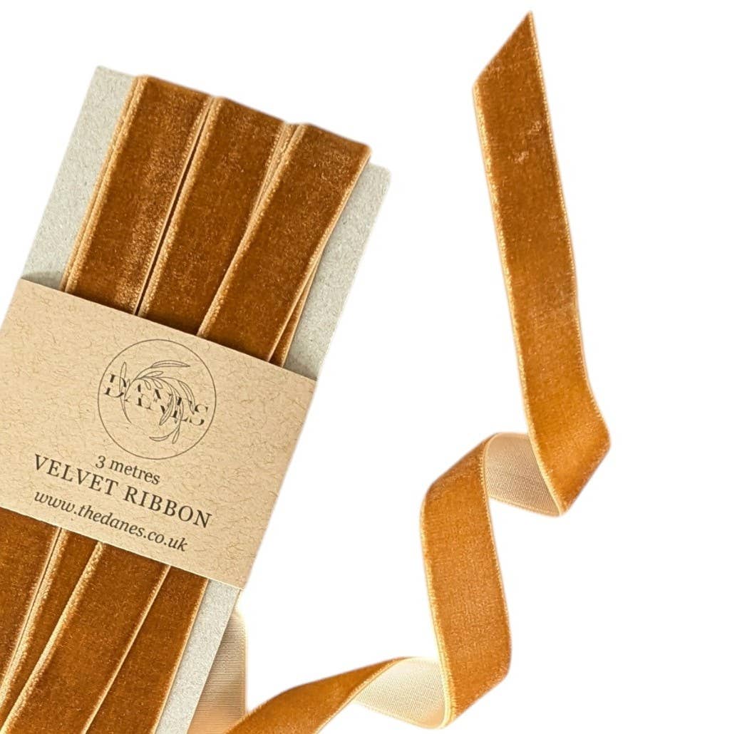 Copper Velvet Ribbon
