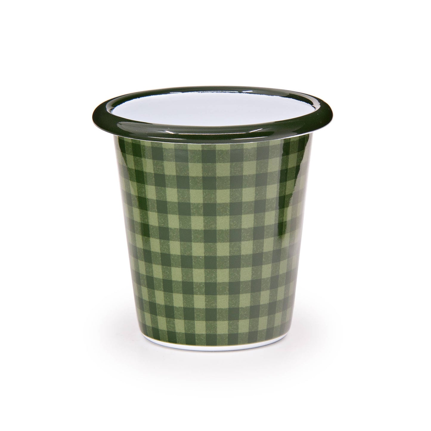 Max Humphrey x CCH Plaid Enamelware Tumbler: Pink