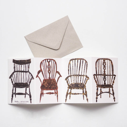 Chairs Concertina Greeting Card