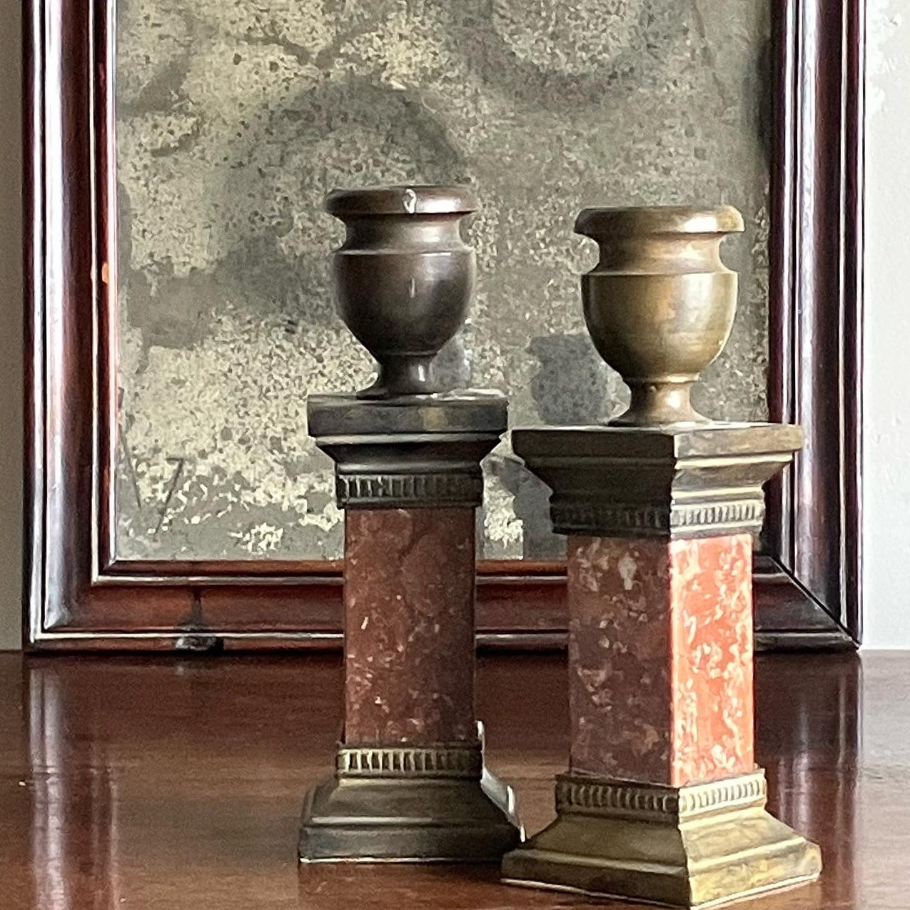 A Pair of Early 19th Century Italian Candlesticks