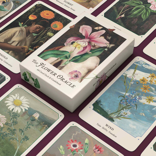 The Flower Oracle: 44 Card Deck & Guidebook