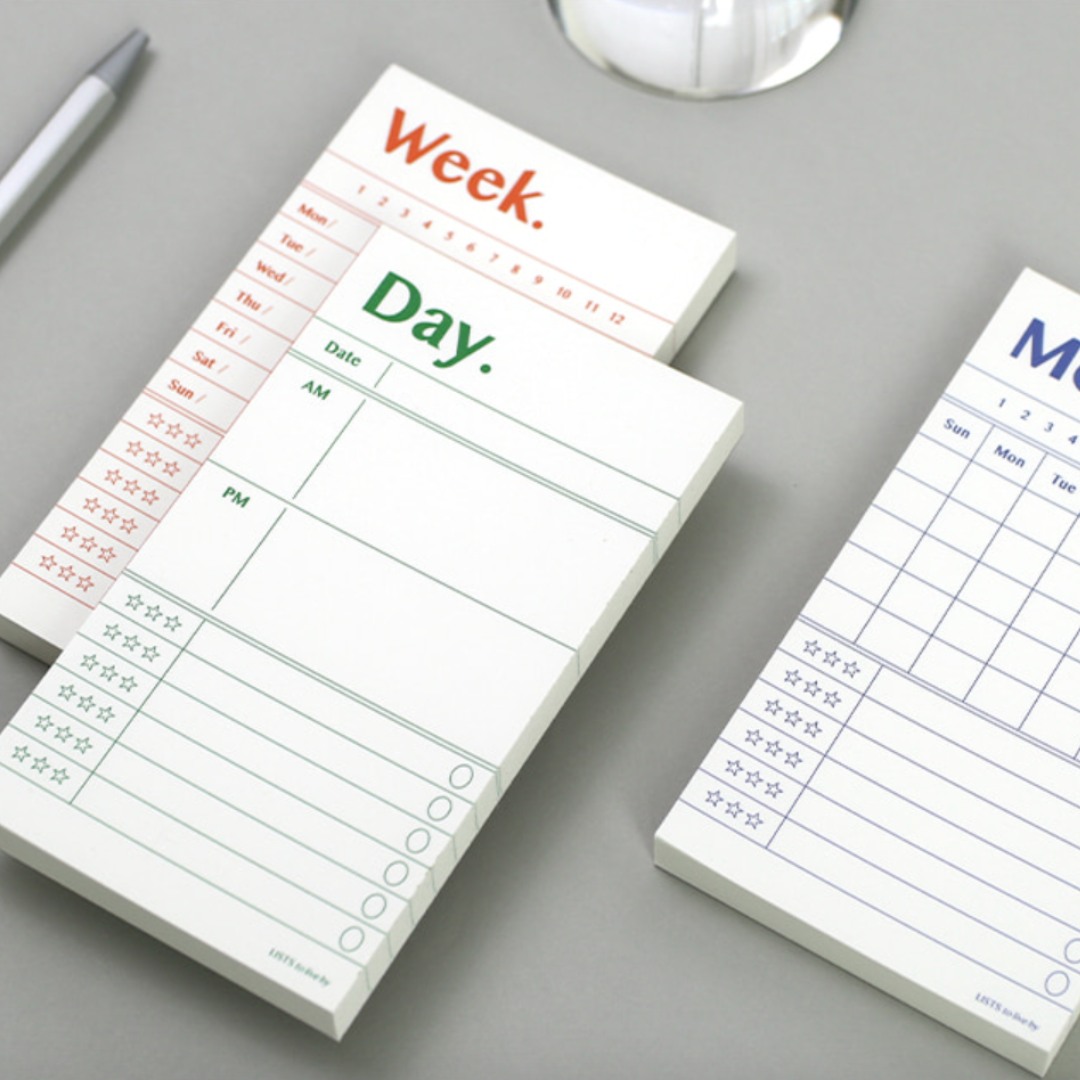 Paperian Lists To Live by 'Weekly' Memo Pad