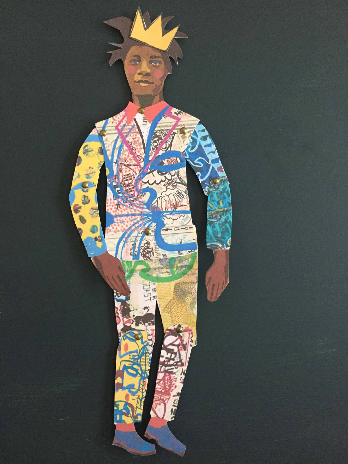 Cut & Make Paper Puppet - Artist Series - Jean Michel Basquiat