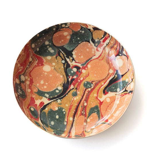 Round Enamel Tray - Marbled
