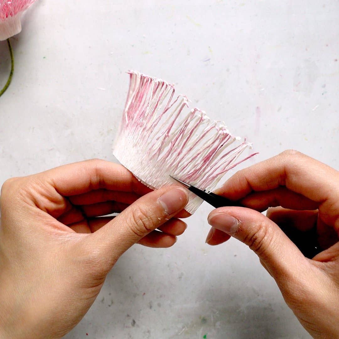 Make Your Own Crepe Paper Japanese Chrysanthemum