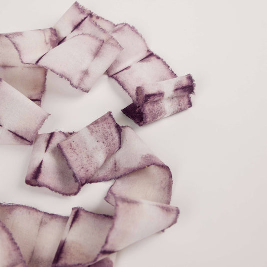 Madder Lilac Natural Dyed Cotton Ribbon - Pack of 6