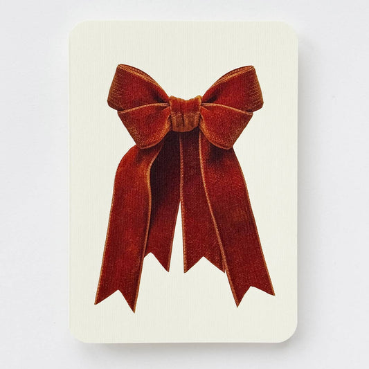 Velvet Bow Greeting Card