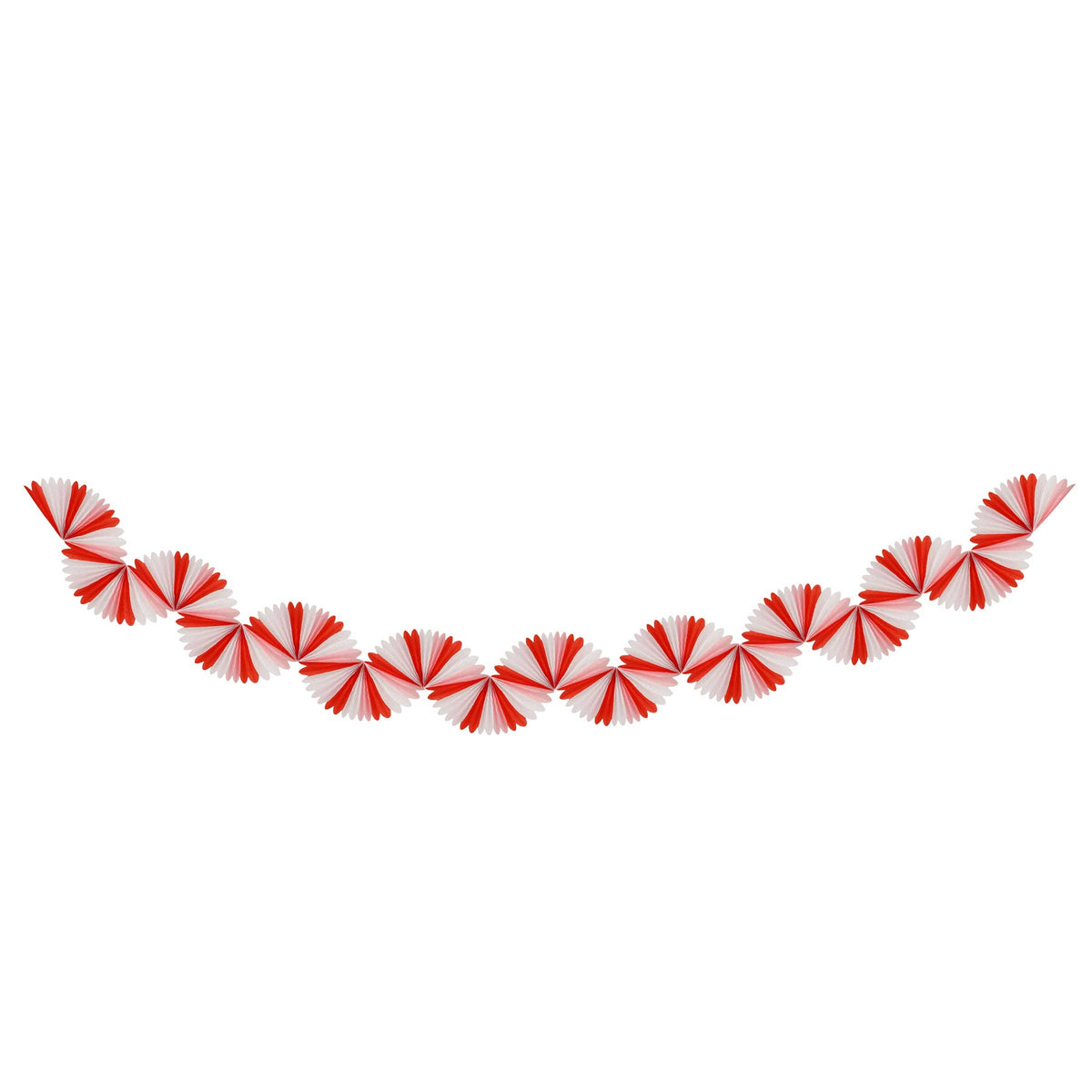 Candy Cane Stripe Honeycomb Garland - 9ft