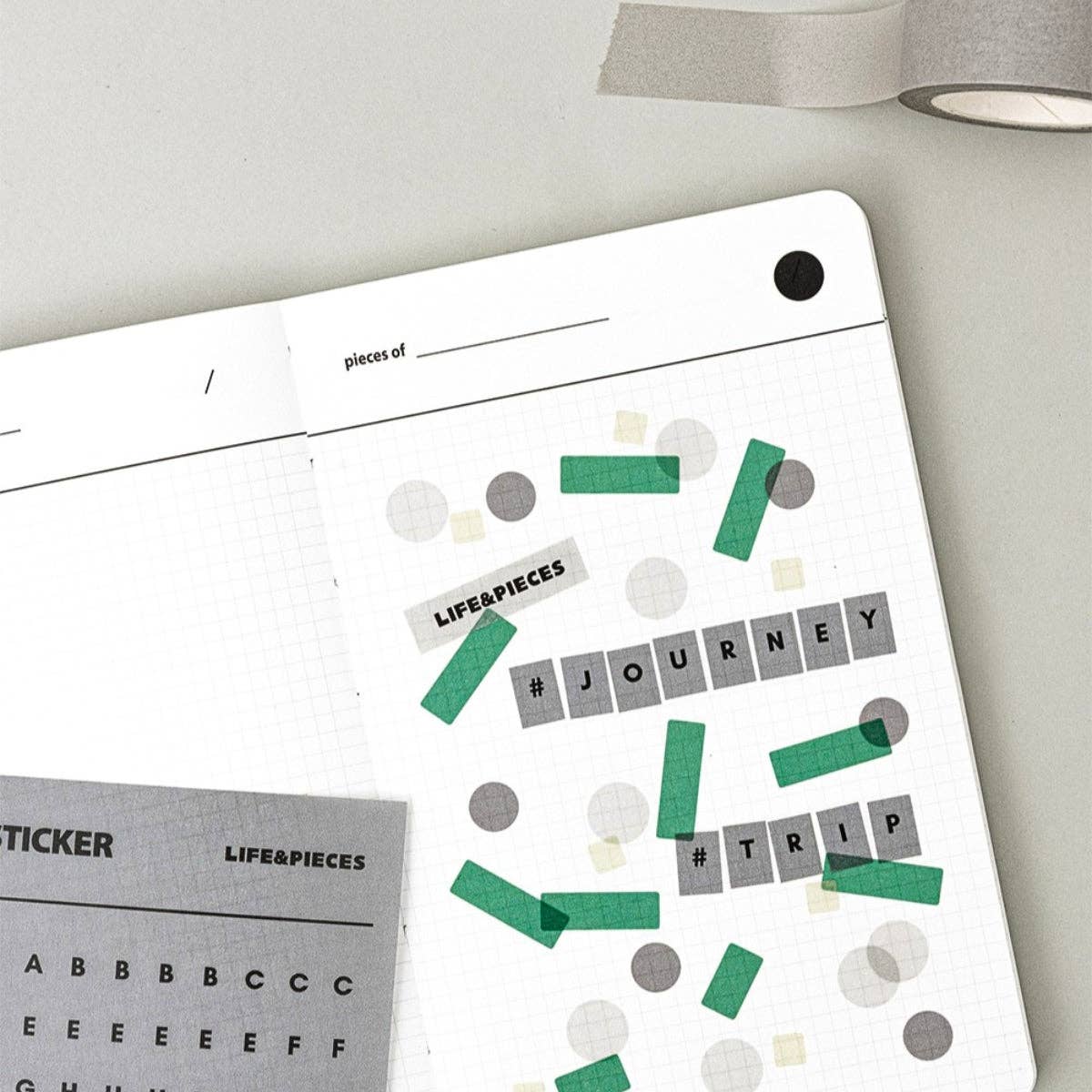 LIFE & PIECES Alphabet Sticker Set
