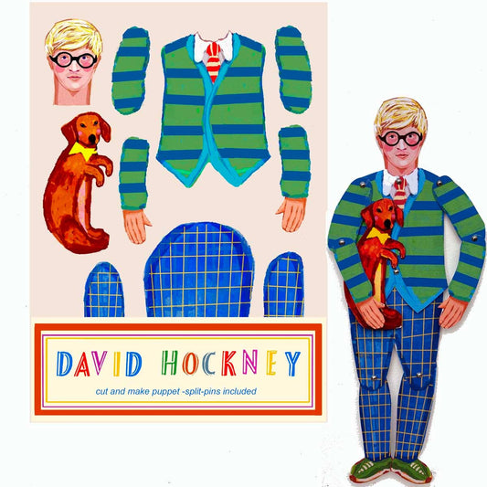 Cut & Make Paper Puppet - Artist Series - David Hockney