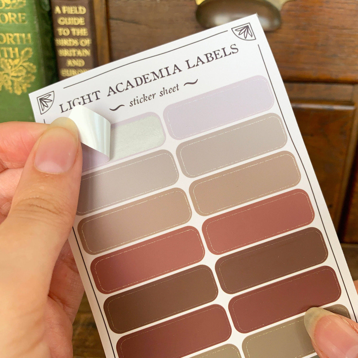 Light Academia Label Sheet