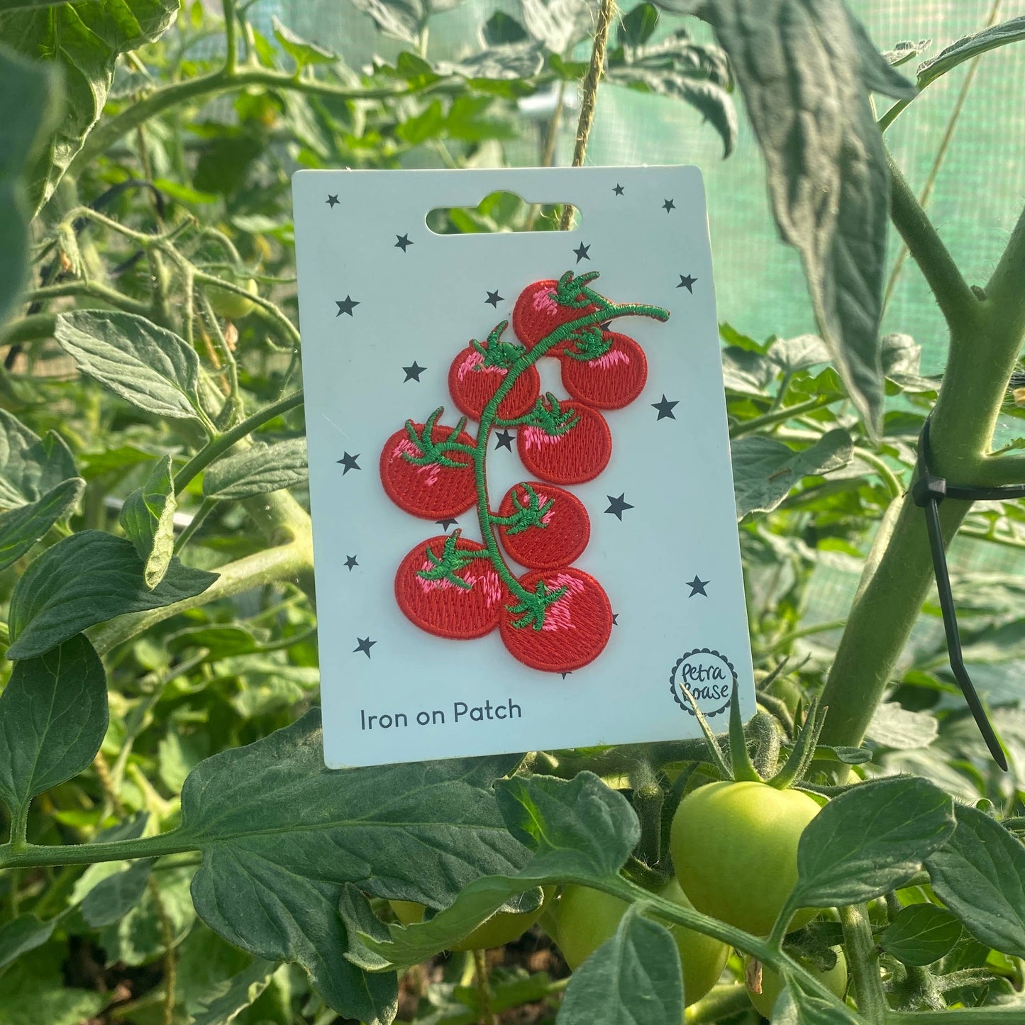 Embroidered Tomato Iron-on Patch