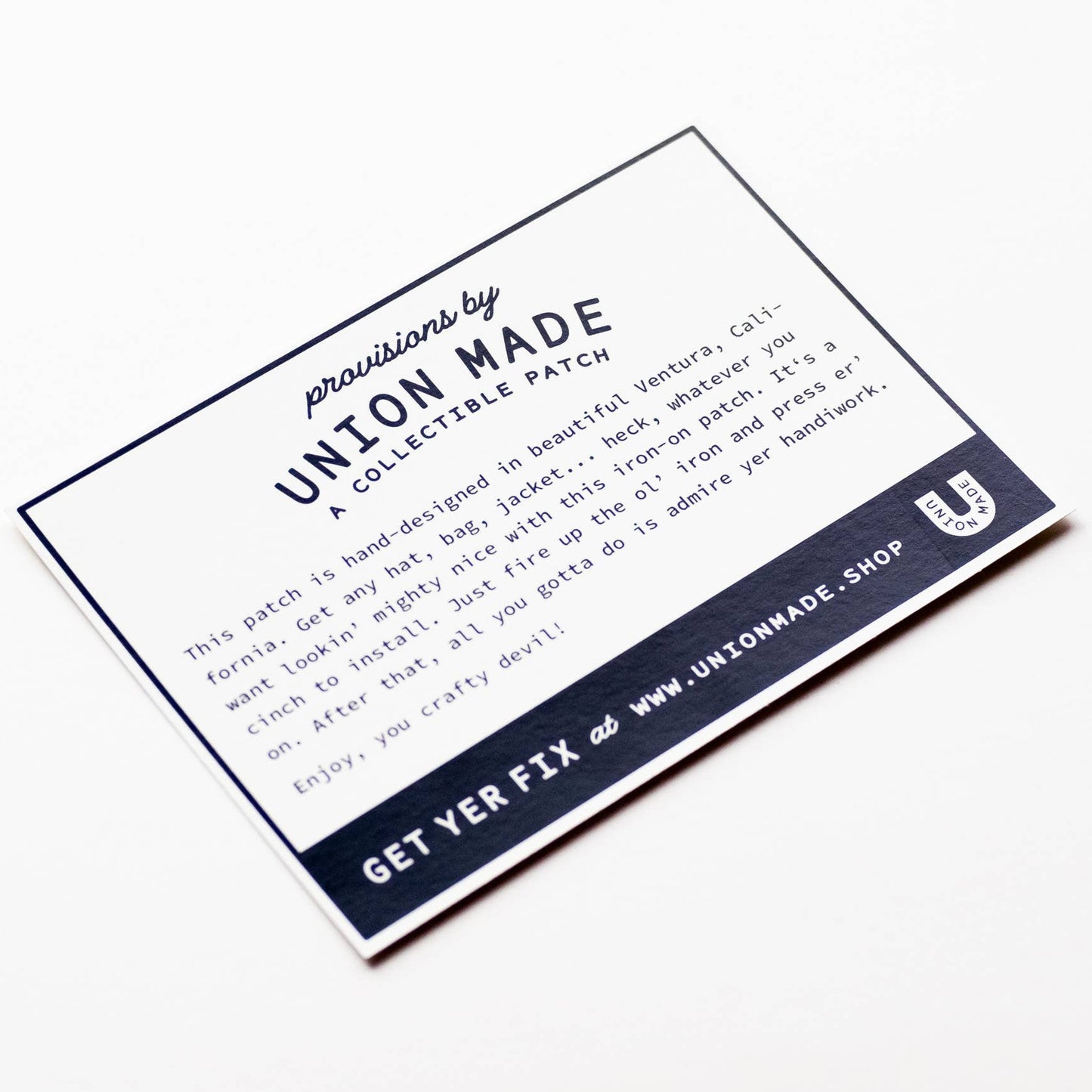 Embroidered 'Wild' Flag Iron-on Patch