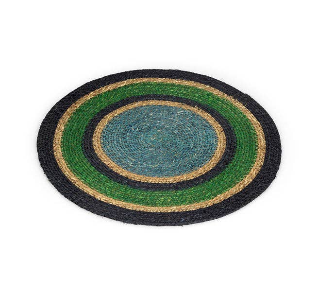 Seagrass Placemat - Beryl Green / Midnight Blue / Tropic Turquoise: 4