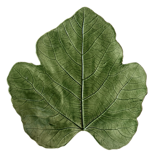 Large pottery leaf