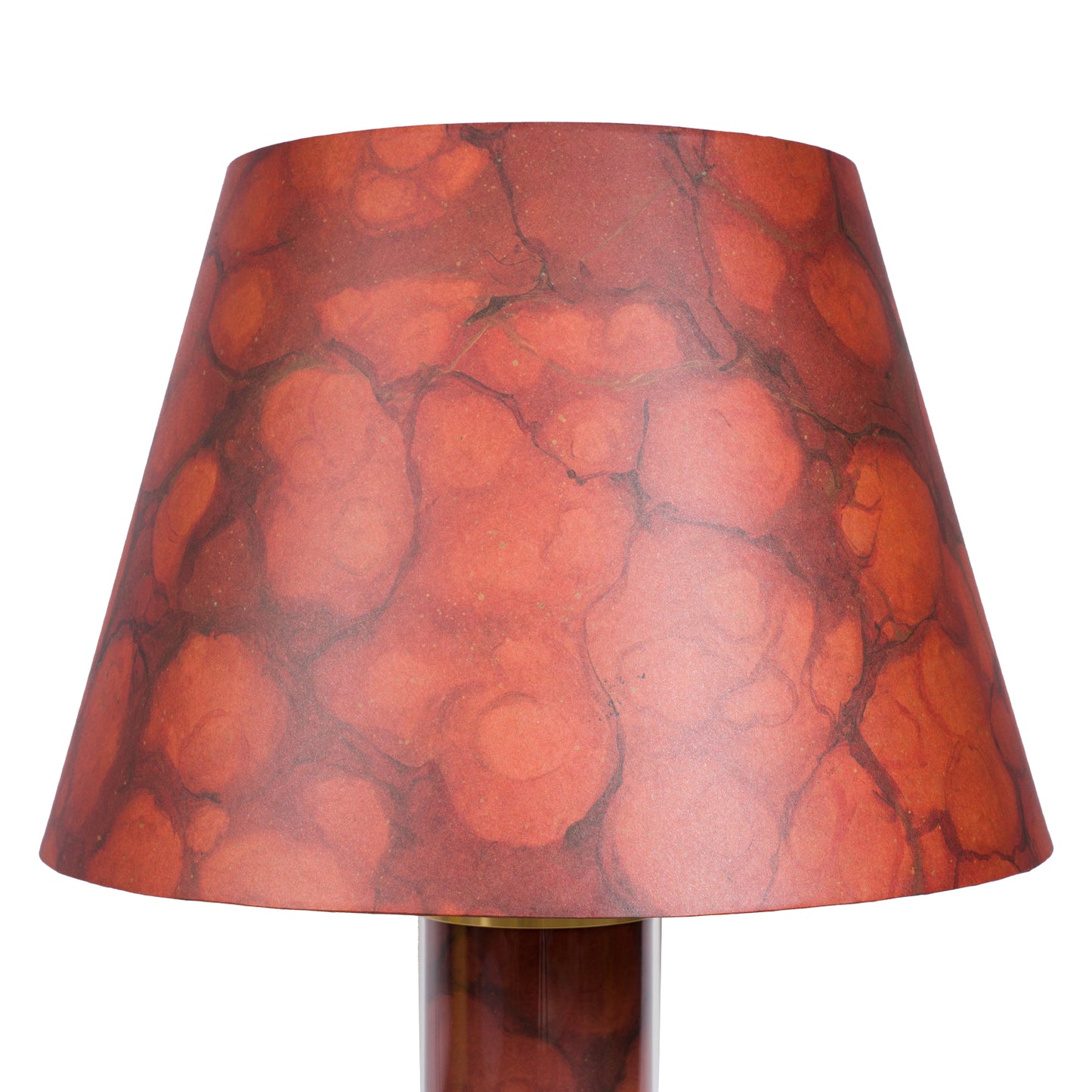 Rosso Verona Glass & Brass Lamp