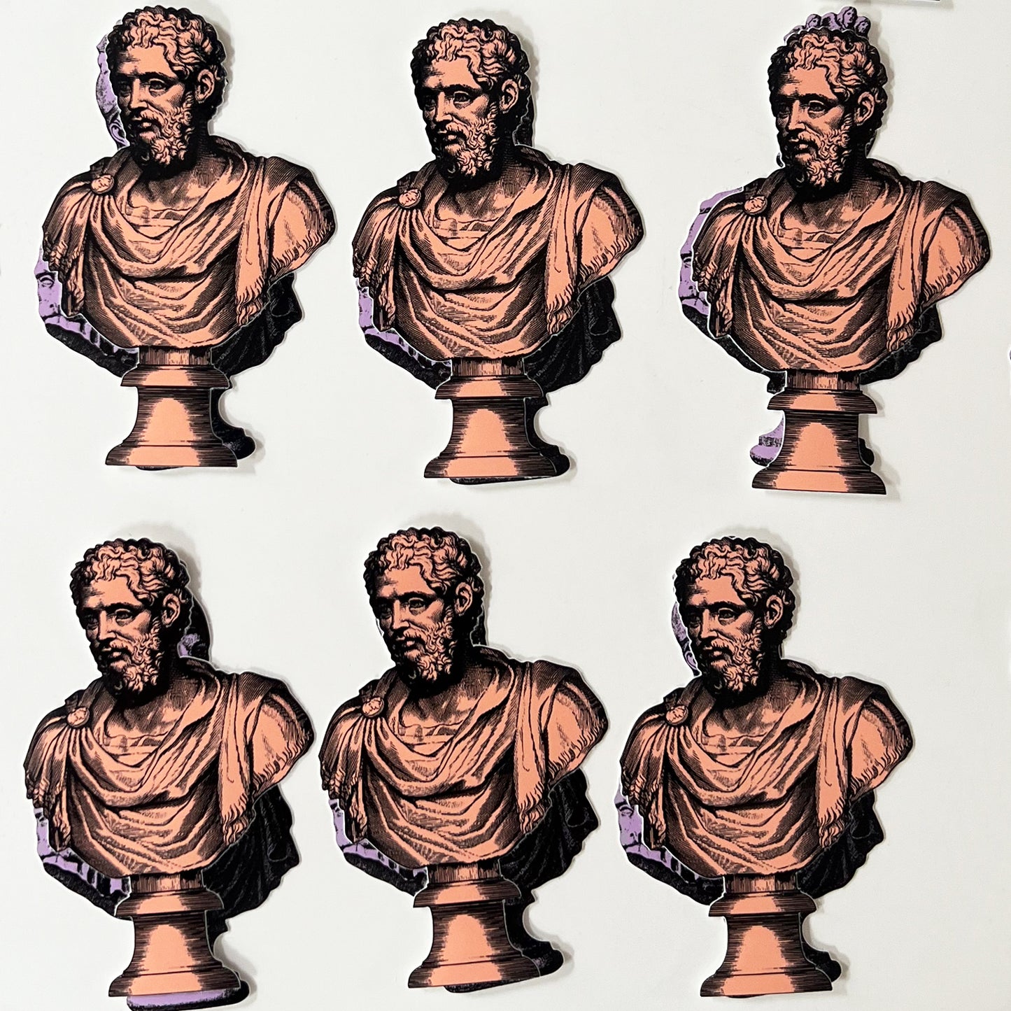 Classical Bust Stickers - Set of 5