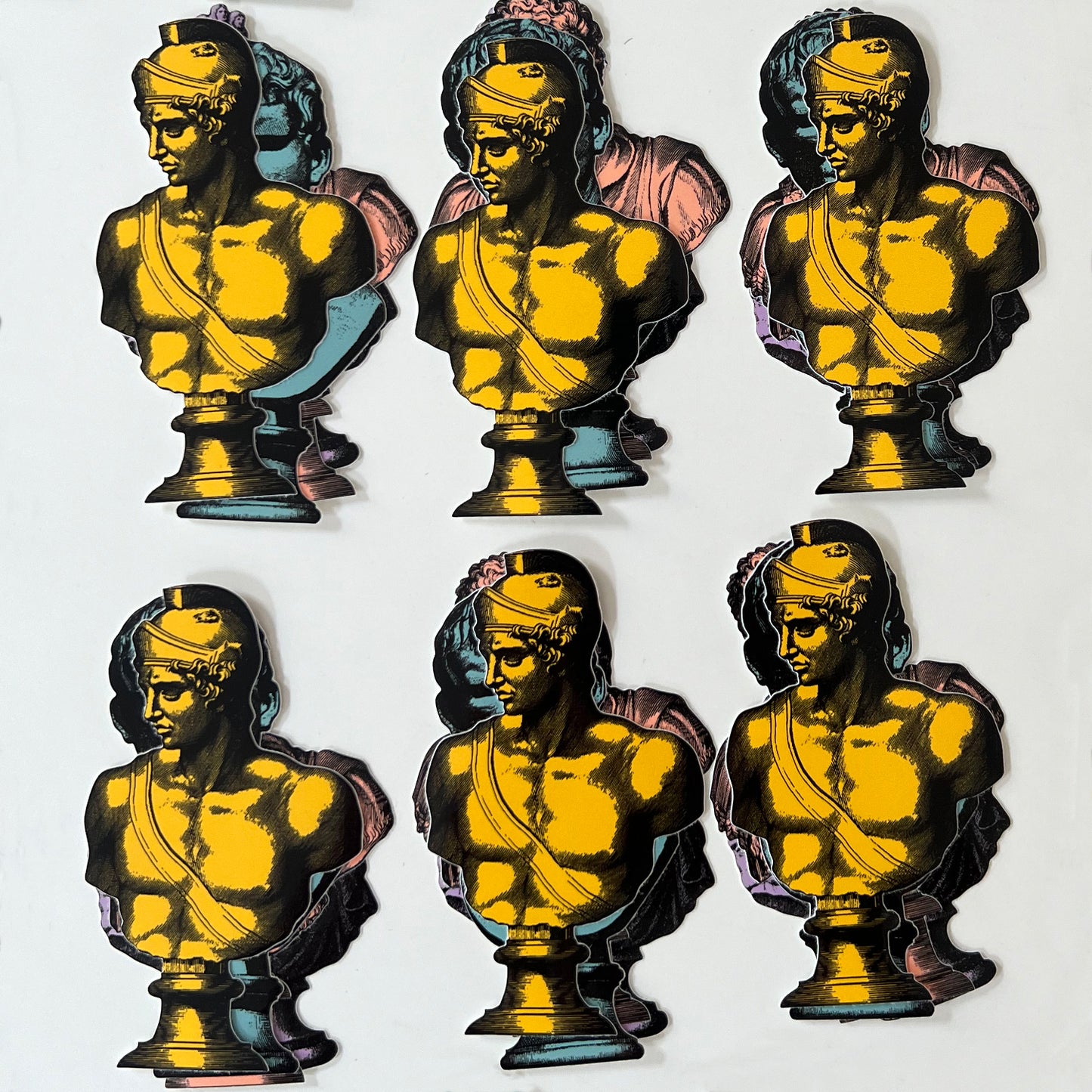 Classical Bust Stickers - Set of 5