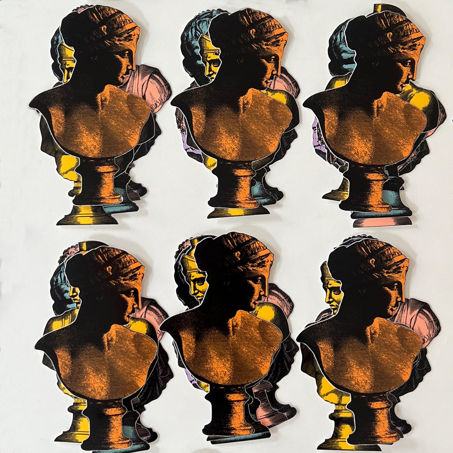 Classical Bust Stickers - Set of 5