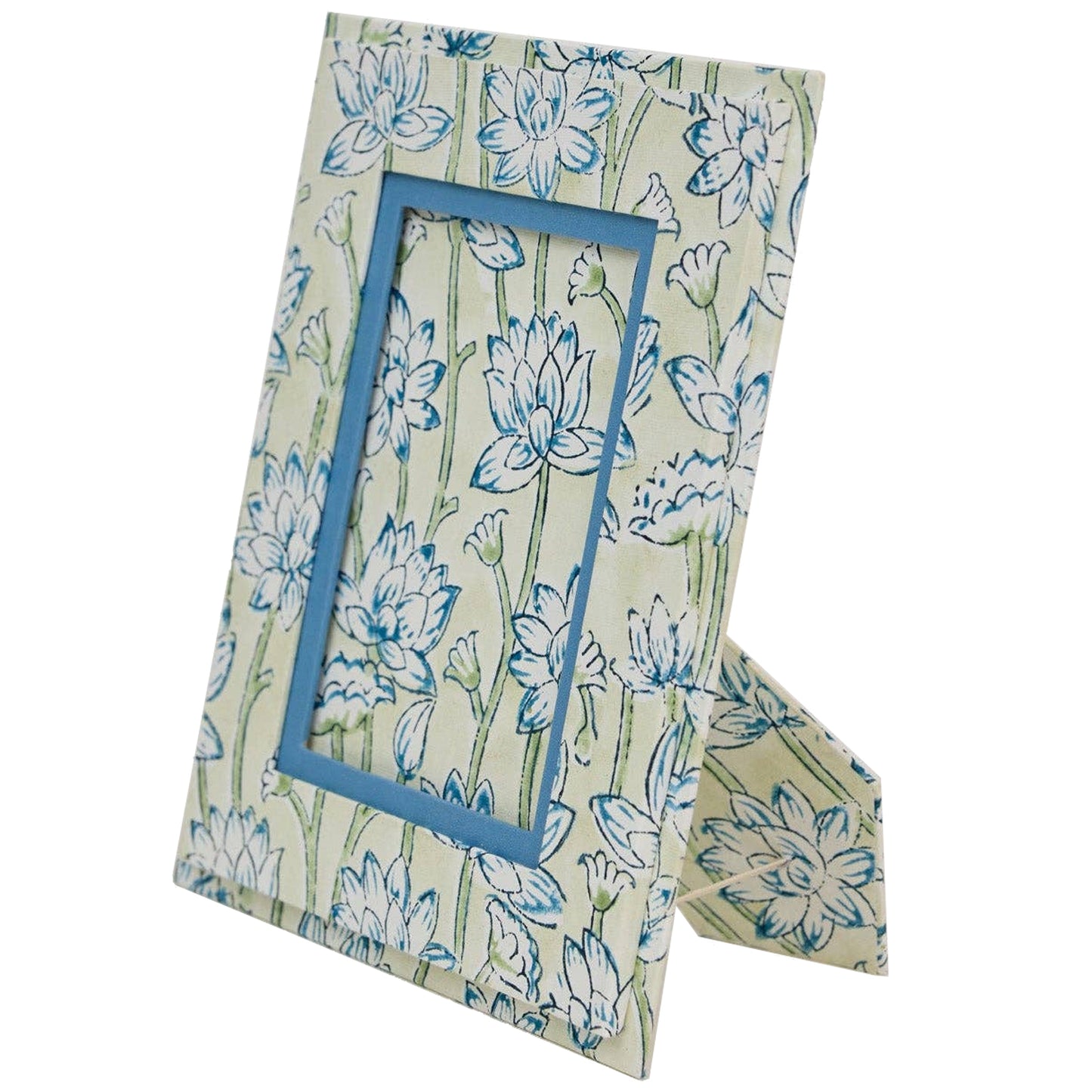 Block Printed Picture Frame - Lotus