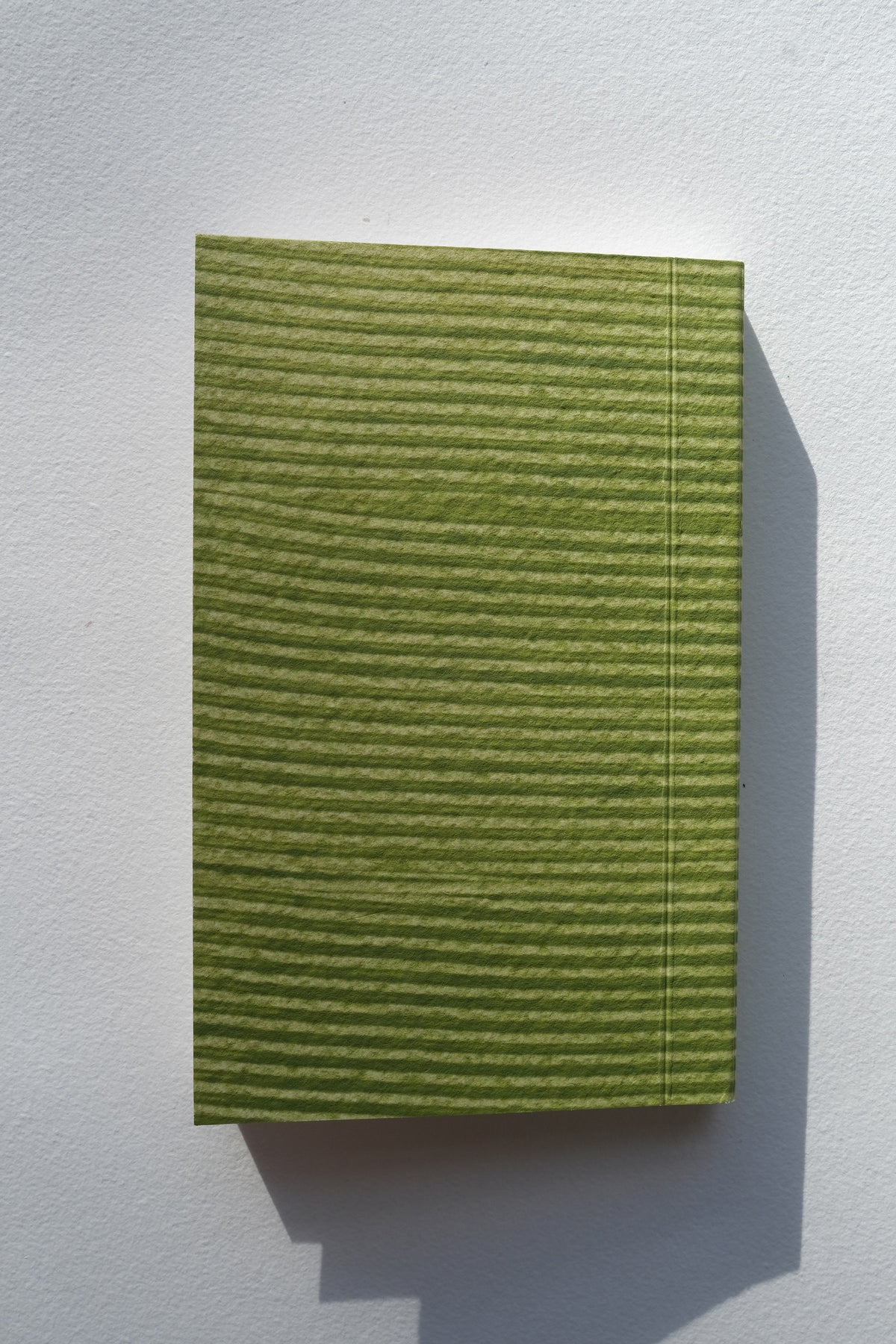 Hand Decorated Notebook - Grass Stripe - Small