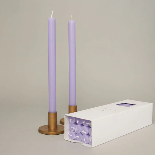 Lilac Dinner Candle - pack of 12
