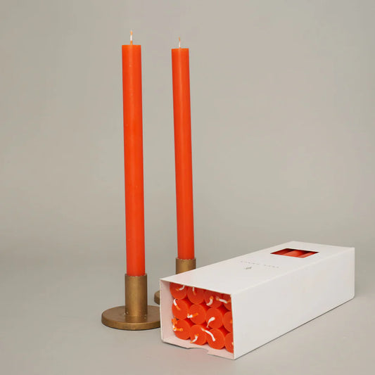 Tangerine Dinner Candle - pack of 12