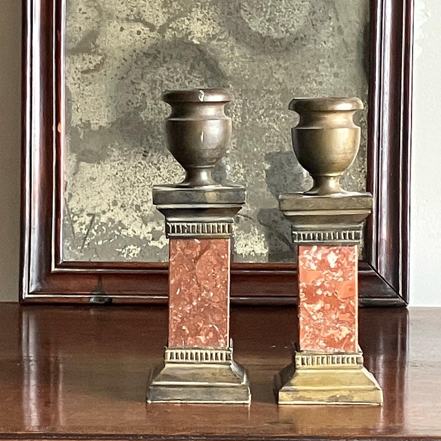 A Pair of Early 19th Century Italian Candlesticks