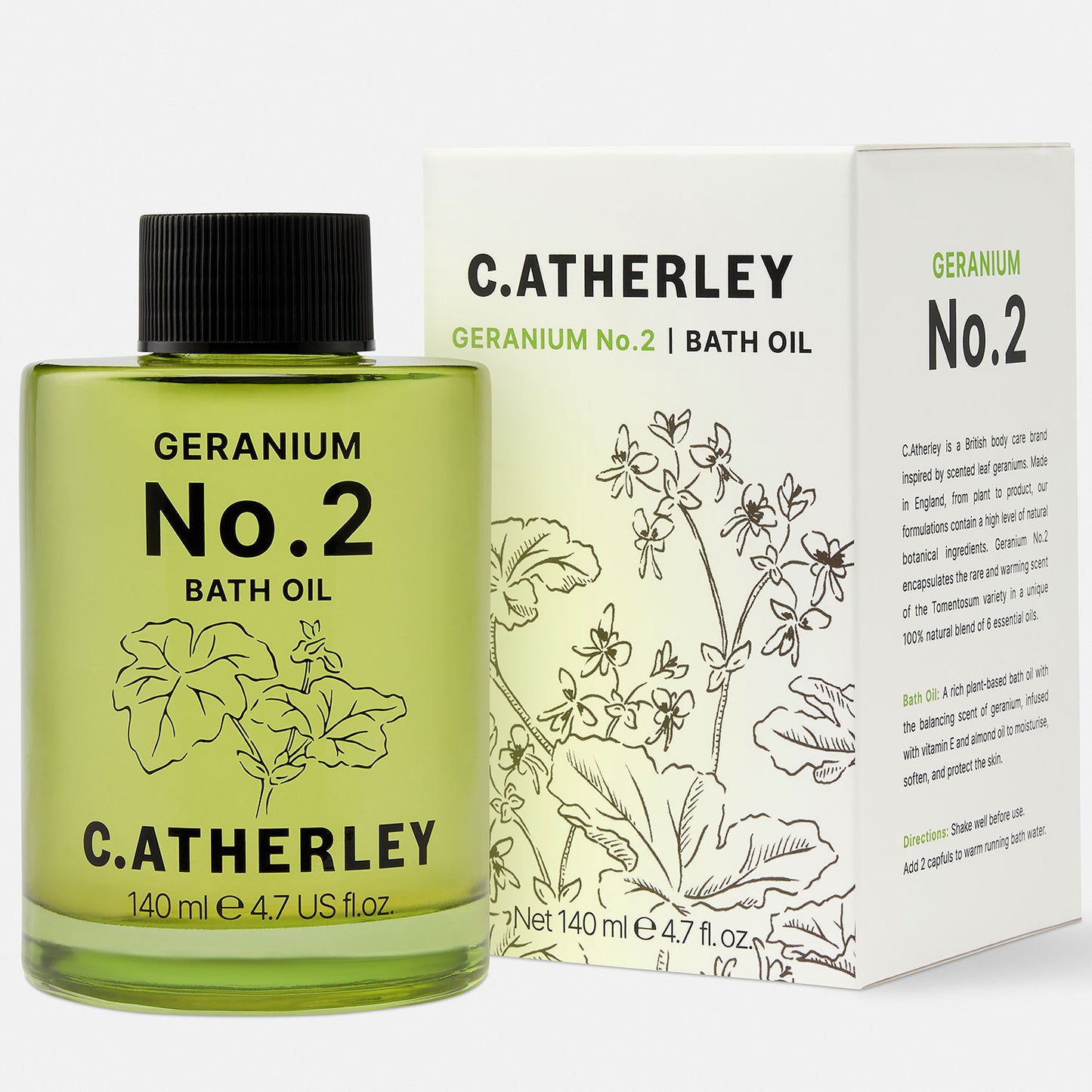 Geranium No. 2 Bath Oil - 140ml