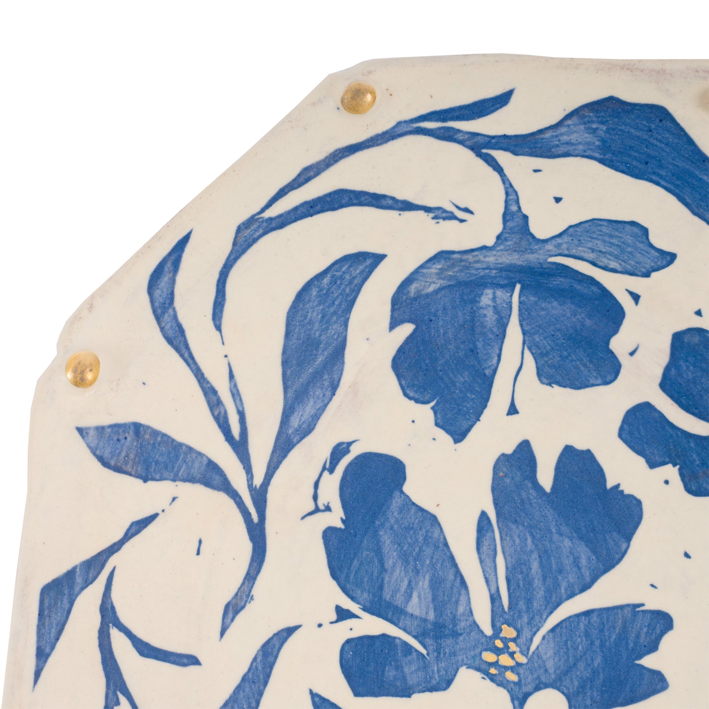 Geometric Edged Floral Candle Sconce