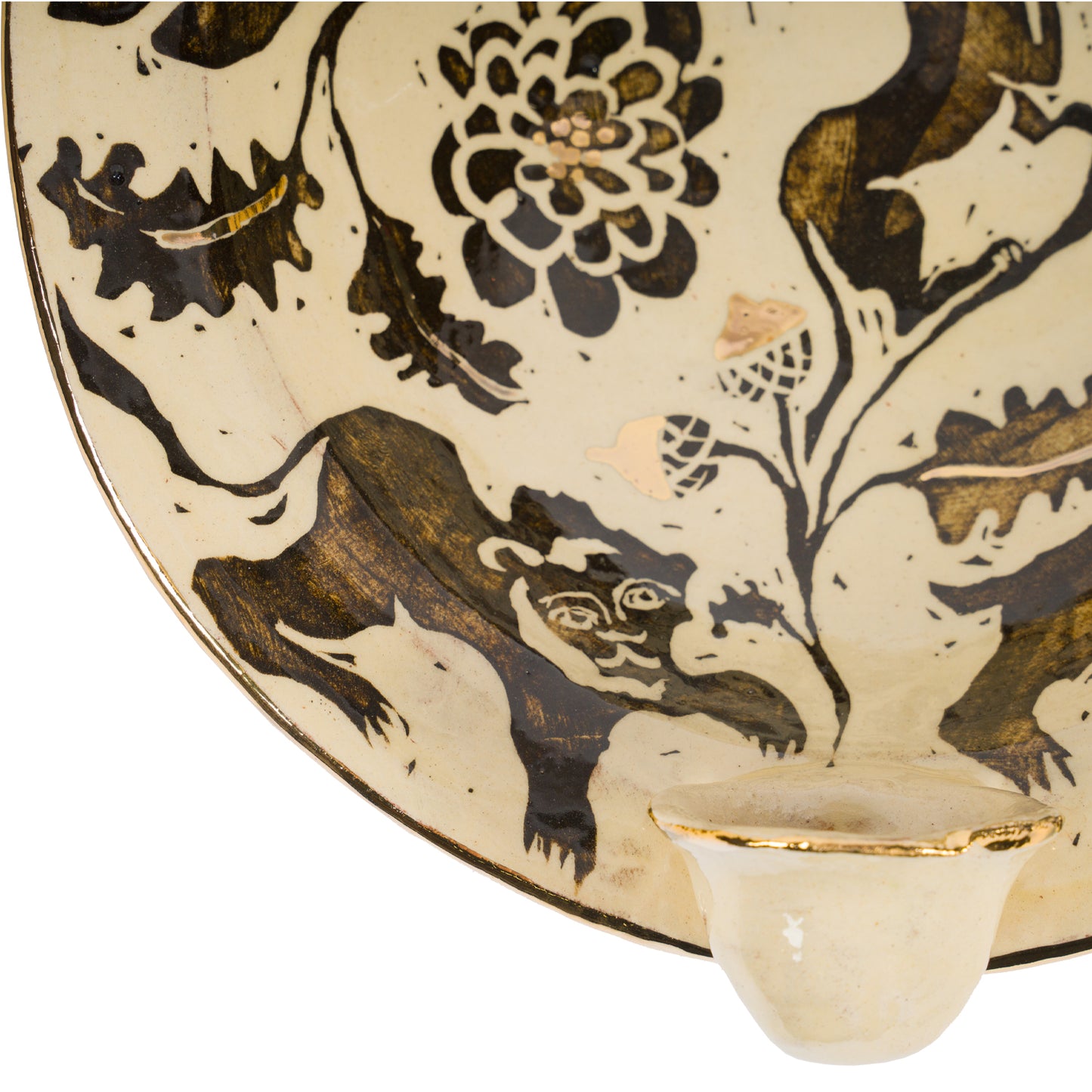 Gold Luster Sampler Candle Sconce