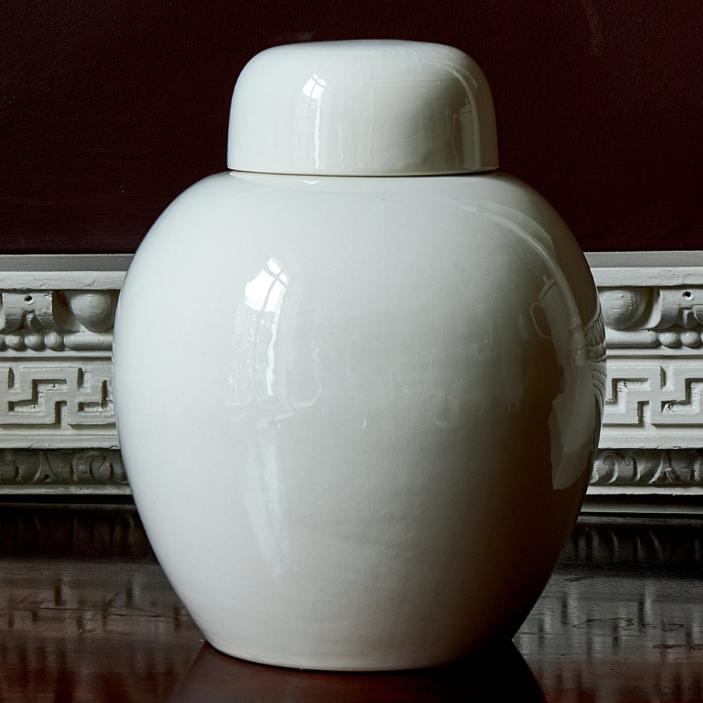 P&H Creamware Ginger Jar