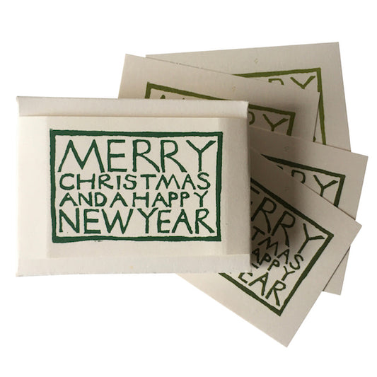 Set of Green Christmas Gift Tags