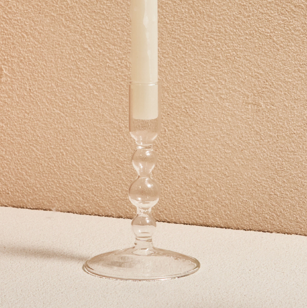 Clear Glass Candlestick