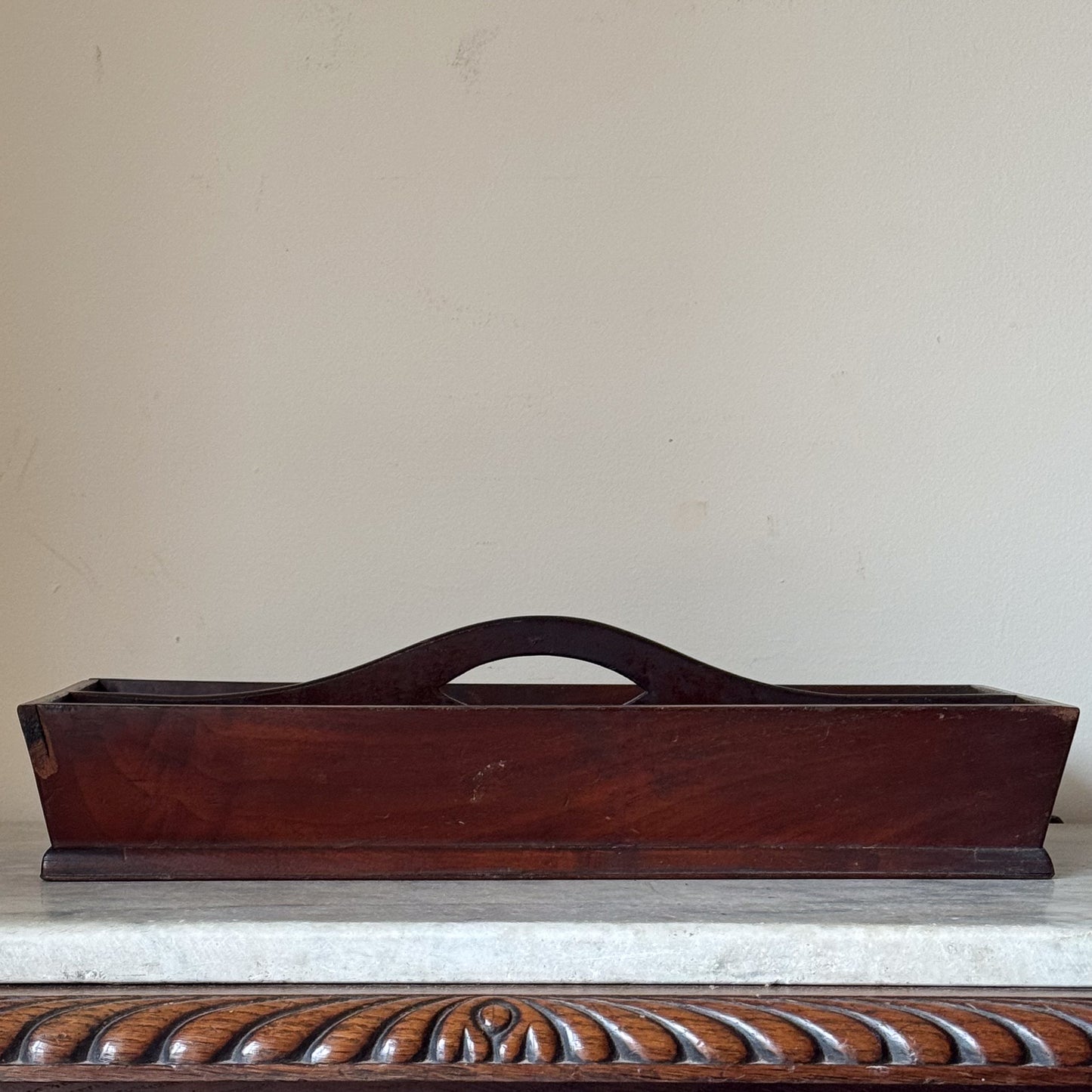 A Georgian Mahogany Cutlery Tray