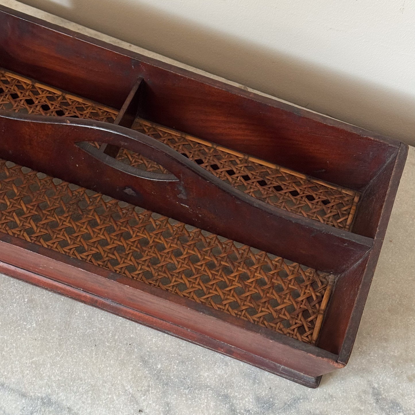 A Georgian Mahogany Cutlery Tray