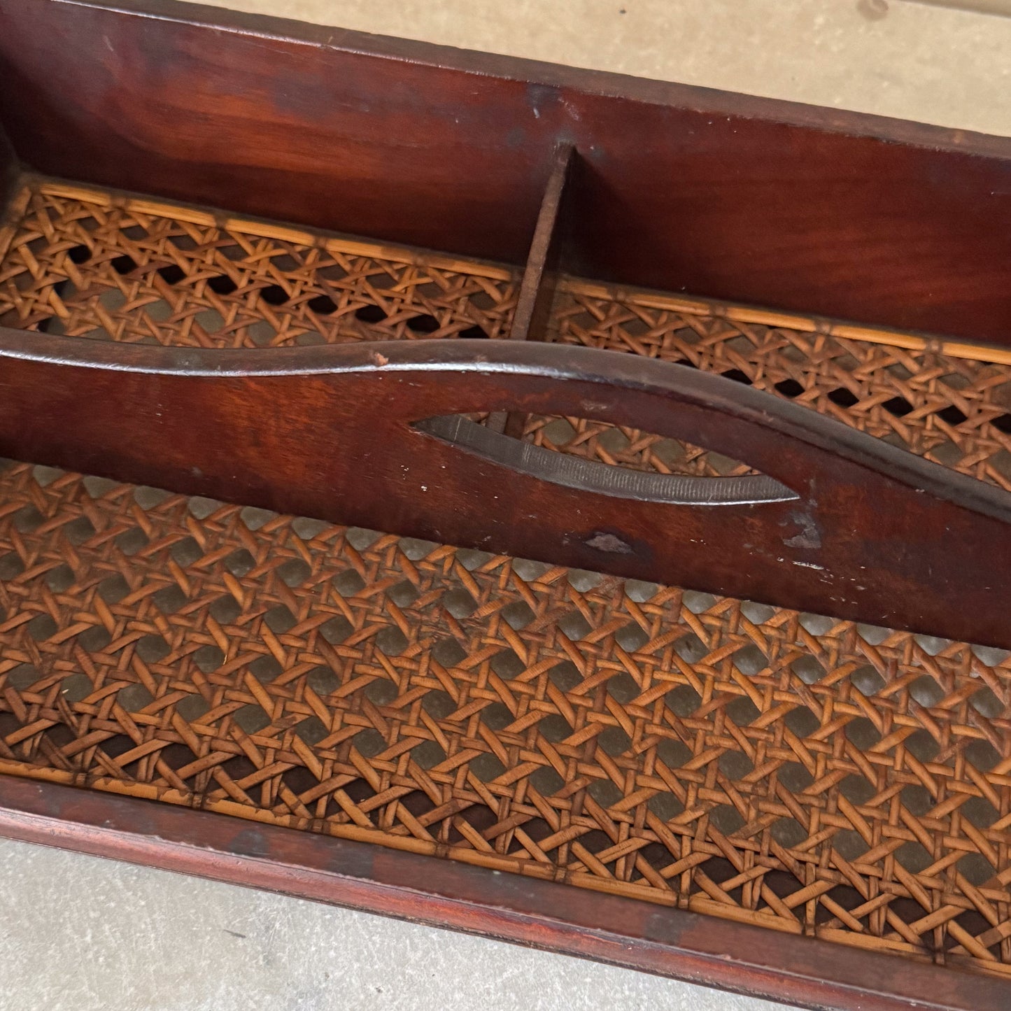 A Georgian Mahogany Cutlery Tray