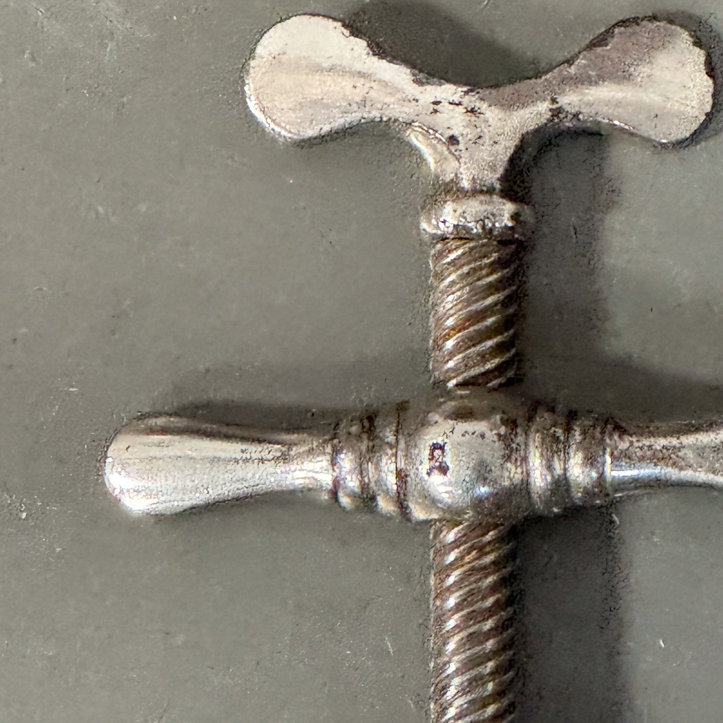 A Rare English Late 19th Century Nickel Plated Corkscrew