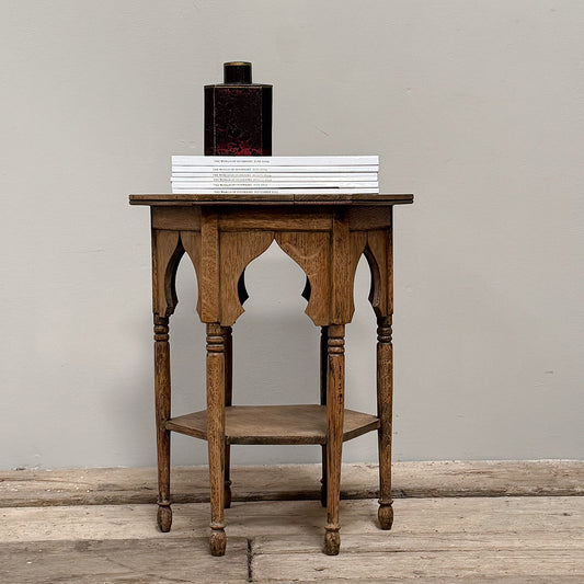 A Late 19th Century Oak Moorish Side Table