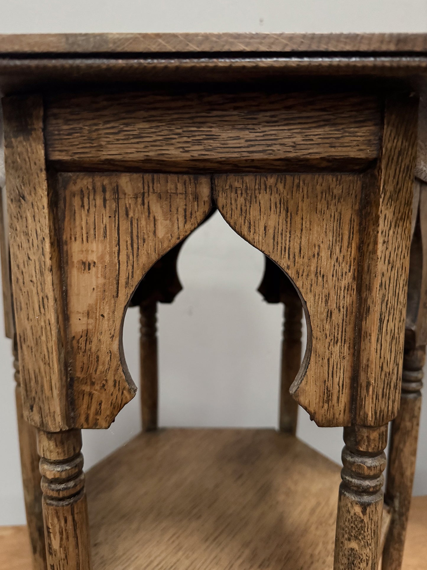 A Late 19th Century Oak Moorish Side Table