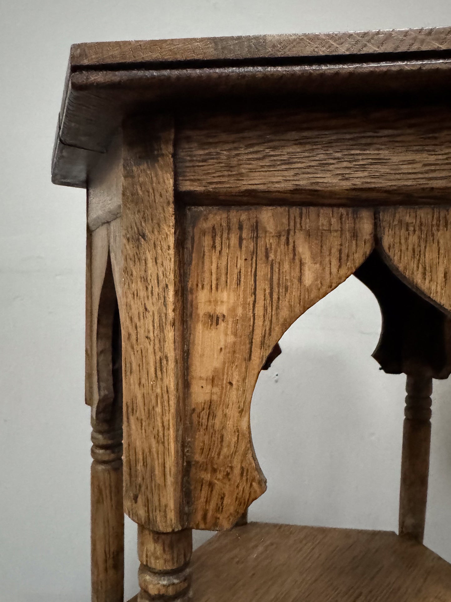 A Late 19th Century Oak Moorish Side Table