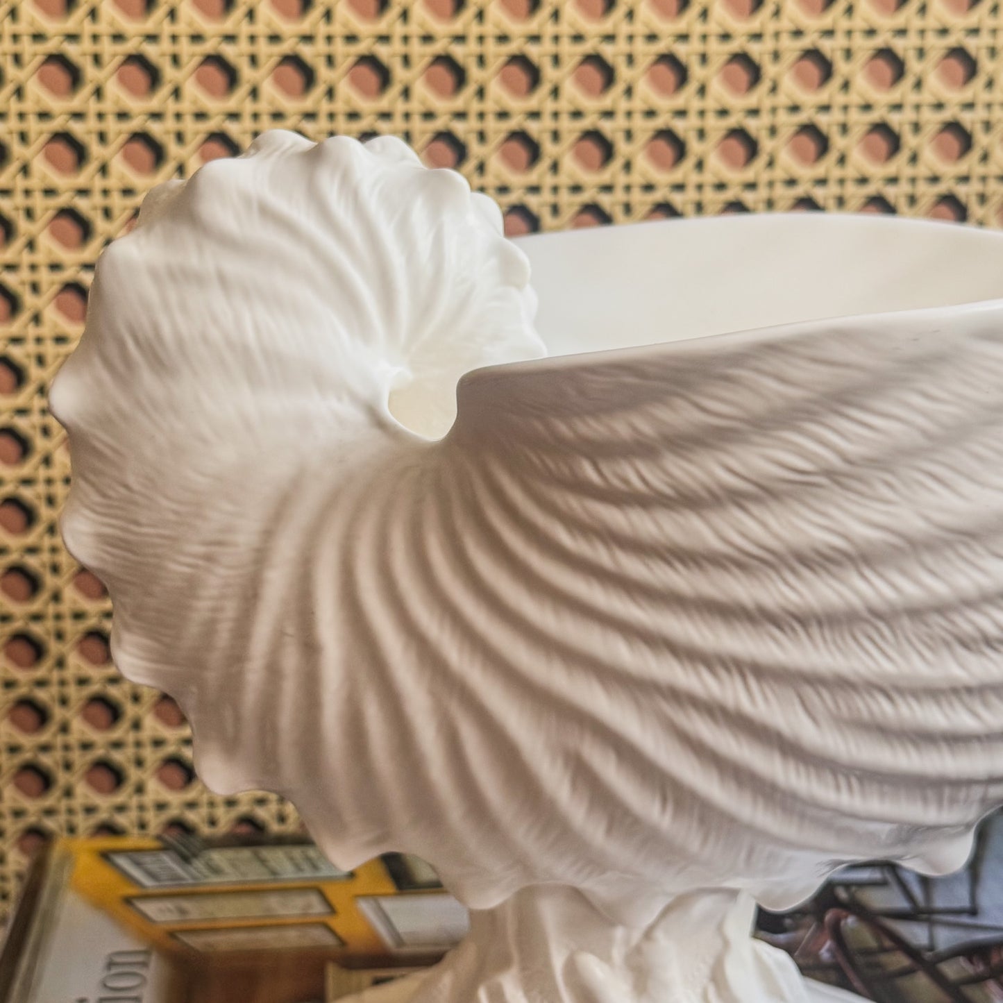 A Wedgwood Nautilus White Shell Vase