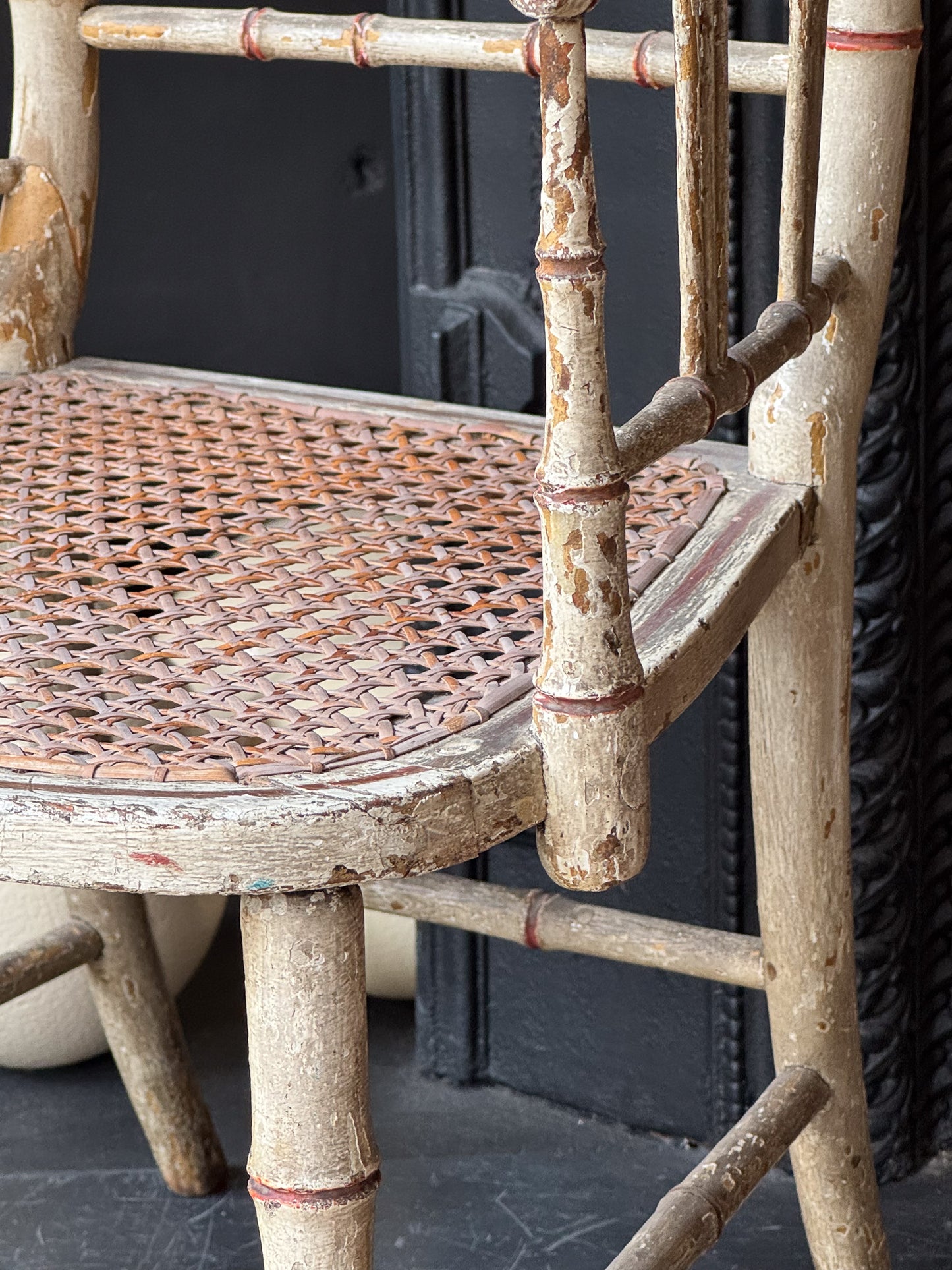 A Mid 19th Century Child's Painted Sussex Armchair